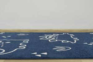 Makro Abra Dětský kusový koberec Emily Kids 5859A Dinosauři Modrý Rozměr: 240x330 cm