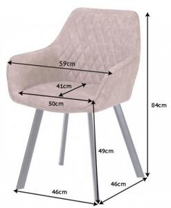 Židle PALERMO světle hnědá mikrovlákno Nábytek | Jídelní prostory | Jídelní židle | Všechny jídelní židle
