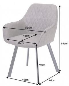 Židle PALERMO taupe mikrovlákno Nábytek | Jídelní prostory | Jídelní židle | Všechny jídelní židle