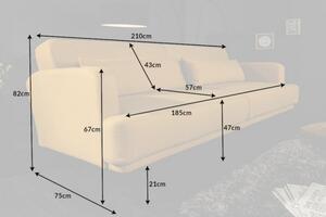 Rozkládací pohovka STUDIO 210 CM žlutá Nábytek | Obývací pokoj | Sedací soupravy a pohovky | Pohovky | Všechny pohovky