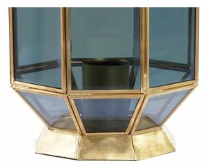 Stolní lampa DKD Home Decor Sklo Modrý Zlatá 220 V mosaz 50 W Moderní/jazz (18 x 19 x 29 cm)