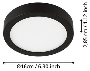 Eglo 900637 - LED Koupelnové stropní svítidlo FUEVA LED/11W/230V IP44 černá