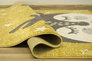 Makro Abra Dětský kusový koberec Emily Kids 5766A Jelen Žlutý Rozměr: 160x230 cm