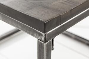 Odkládací stolek INFINITY 60 CM šedý masiv mango Nábytek | Doplňkový nábytek | Odkládací stolky