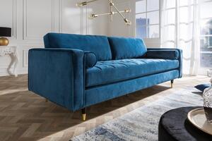 Luxusní pohovka COZY VELVET 220 CM modrá samet Nábytek | Obývací pokoj | Sedací soupravy a pohovky | Pohovky | Všechny pohovky