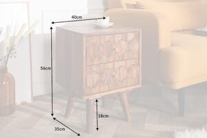 Noční stolek MYSTIC 40 CM masiv sheesham Nábytek | Ložnice | Noční stolky