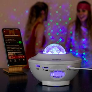 InnovaGoods LED a laserový hvězdný projektor s reproduktorem Sedlay