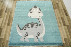 Makro Abra Dětský kusový koberec Emily Kids 5860D Dinosaurus Modrý Rozměr: 140x190 cm