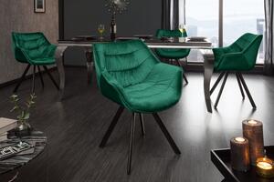 Židlo-křeslo DUTCH COMFORT smaragdově zelené samet Nábytek | Jídelní prostory | Jídelní židle | Všechny jídelní židle