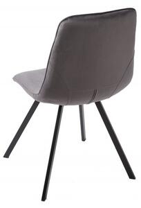 Židle AMSTERDAM tmavě šedá samet Nábytek | Jídelní prostory | Jídelní židle | Všechny jídelní židle