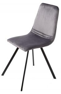 Židle AMSTERDAM tmavě šedá samet Nábytek | Jídelní prostory | Jídelní židle | Všechny jídelní židle