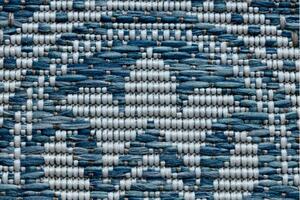 Balta Kulatý koberec SISAL LOFT 21193 modrý / stříbrný / slonová kost Rozměr: průměr 120 cm