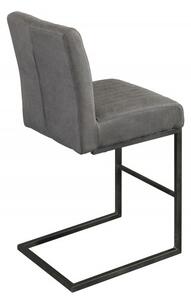 Barová židle BIG ASTON anitk šedá mikrovlákno Nábytek | Jídelní prostory | Barové židle