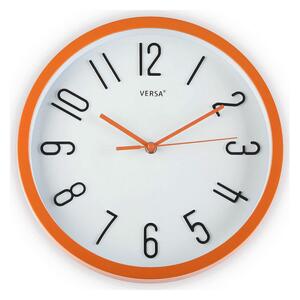 3869 Nástěnné hodiny Versa Vícebarevný Oranžový Plastické Fusion 4,6 x 30 x 30 cm