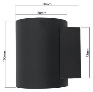 Nástěnné svítidlo SQUALLA TUBA 1xG9/50W/230V černá/zlatá