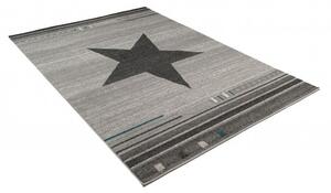 Makro Abra Moderní kusový koberec MAROKO L916C Hvězda světle šedý Rozměr: 180x260 cm