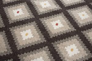 Makro Abra Moderní kusový koberec MAROKO L885A tmavě hnědý Rozměr: 140x190 cm