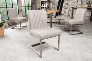 Židle BIG ASTON kamenná šedá mikrovlákno Nábytek | Jídelní prostory | Jídelní židle | Konzolové