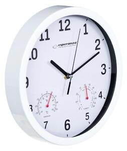 Nástěnné hodiny Esperanza EHC016W Bílý Sklo Plastické 25 cm