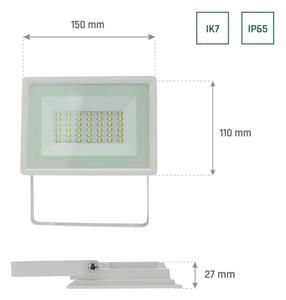 LED Venkovní reflektor NOCTIS LUX 3 LED/30W/230V 3000K IP65 bílá
