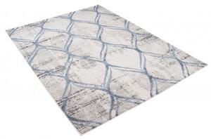 Makro Abra Moderní kusový koberec TROYA V457B Krémový modrý Rozměr: 120x170 cm