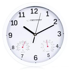 Nástěnné hodiny Esperanza EHC016W Bílý Sklo Plastické 25 cm