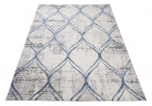 Makro Abra Moderní kusový koberec TROYA V457B Krémový modrý Rozměr: 140x200 cm