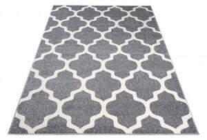 Makro Abra Moderní kusový koberec MAROKO K082A šedý bílý Rozměr: 200x290 cm