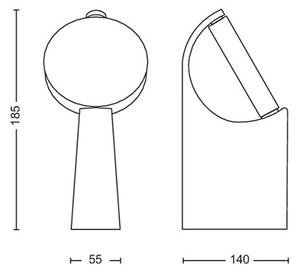 Philips - LED Venkovní lampa MIMOSA LED/7W/230V 2700K IP44