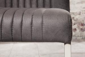 Židle BIG ASTON II vintage šedá mikrovlákno Nábytek | Jídelní prostory | Jídelní židle | Konzolové