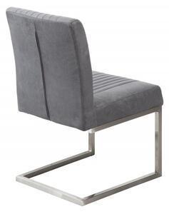 Židle BIG ASTON II vintage šedá mikrovlákno Nábytek | Jídelní prostory | Jídelní židle | Konzolové