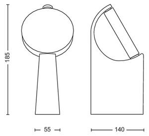 Philips - LED Venkovní lampa MIMOSA LED/7W/230V 4000K IP44