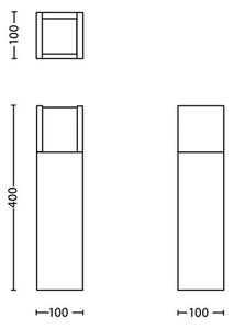 Philips - LED Venkovní lampa ARBOUR LED/3,8W/230V 40 cm IP44