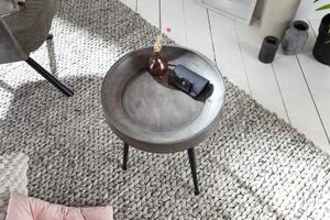 Odkládací stolek PURE 35 CM šedý masiv akácie Nábytek | Doplňkový nábytek | Odkládací stolky