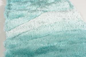 Makro Abra Kusový koberec Shaggy TODA 3D Světle tyrkysový Tmavě tyrkysový Rozměr: 60x100 cm