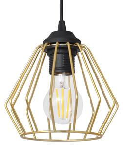 Lustr na lanku AGAT 3xE27/15W/230V zlatá/černá