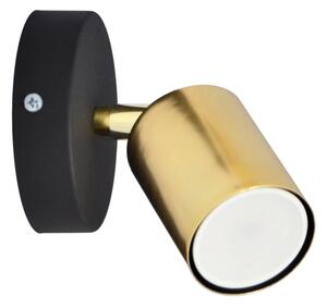LED Nástěnné bodové svítidlo TUNE 1xGU10/4,8W/230V zlatá/černá