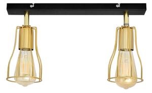 Bodové svítidlo TUBE 2xE27/15W/230V zlatá/černá