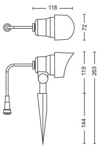 Philips - LED Venkovní bodové svítidlo GARDENLINK LED/6W/12V 4000K IP44