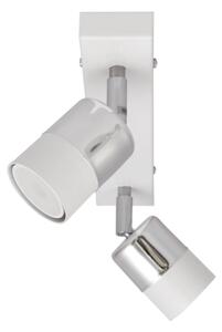 LED Bodové svítidlo TUBSSON 2xGU10/4,8W/230V bílá/lesklý chrom