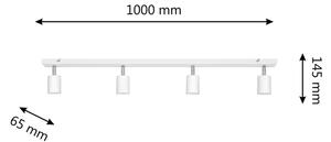 LED Bodové svítidlo TUNE 4xGU10/4,8W/230V bílá