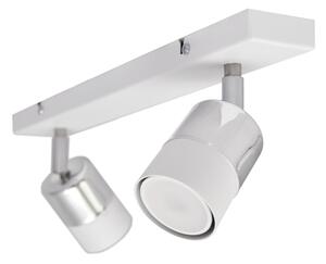 LED Bodové svítidlo TUBSSON 2xGU10/4,8W/230V bílá/lesklý chrom