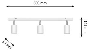 LED Bodové svítidlo TUNE 3xGU10/4,8W/230V bílá