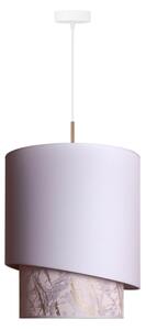 Duolla - Lustr na lanku PARIS 1xE27/15W/230V pr. 40 cm bílá/béžová