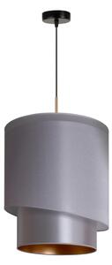 Duolla - Lustr na lanku PARIS 1xE27/15W/230V pr. 40 cm stříbrná/zlatá