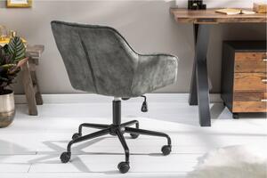 Pracovní židle TURIN zelená samet Nábytek | Kancelářský nábytek | Židle
