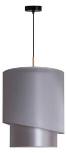 Duolla - Lustr na lanku PARIS 1xE27/15W/230V pr. 40 cm stříbrná/zlatá