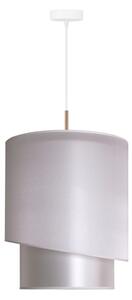 Duolla - Lustr na lanku PARIS 1xE27/15W/230V pr. 40 cm stříbrná/zlatá