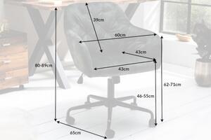 Pracovní židle DUTCH COMFORT zelená samet Nábytek | Kancelářský nábytek | Židle