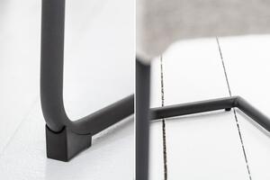 Konzolová židle COMFORT světle šedá strukturovaná látka skladem